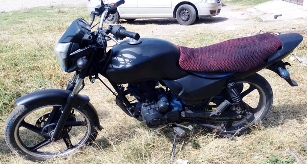 A disposición de PGJE motocicleta con reporte de robo